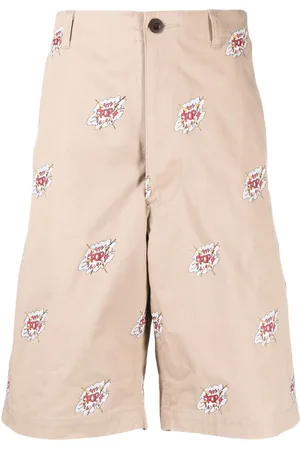 JUNYA WATANABE Graphic-print cotton shorts