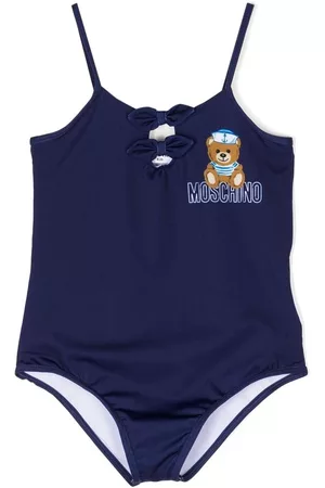 Moschino Teddy Bear-print swimsuit - Blue