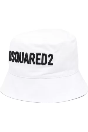 Dsquared2 Boys Hats - Logo-print bucket hat - White