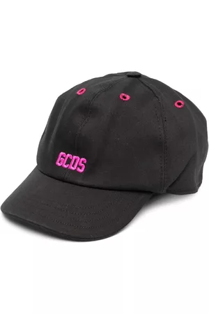 GCDS Girls Caps - Logo-embroidered adjustable cap - Black