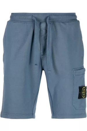 Stone Island Men Bermudas - Logo-patch detail shorts - Blue