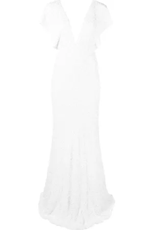 ROTATE Women Evening Dresses - Sequin-embellished gown - White