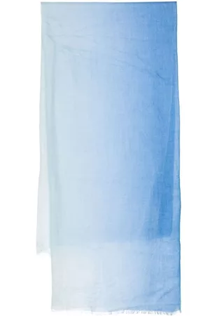 N.PEAL Winter Scarves - Cashmere dye-dye scarf - Blue