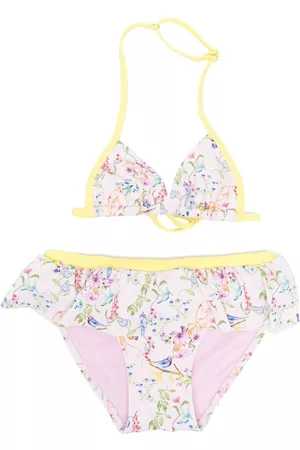 Story Loris Girls Bikini Sets - Floral-print bikini set - Yellow