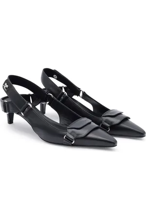 Courrèges Racer leather pumps