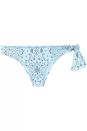 Moschino Bandana-print bikini bottoms - Blue