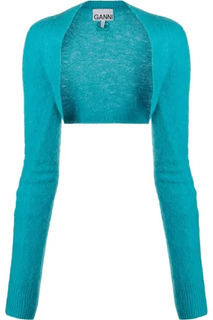 Ganni Knitted cropped bolero