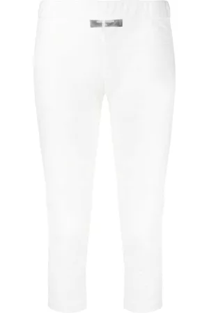 Dsquared2 Women Leggings - Cropped mesh leggings - White