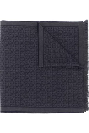 Salvatore Ferragamo Men Scarves - Gancini scarf - Blue