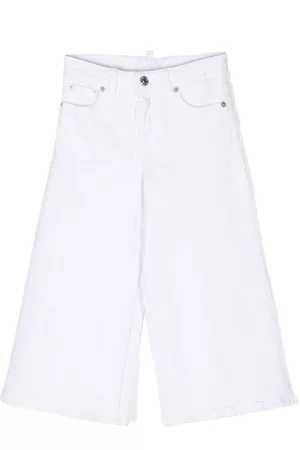 Dsquared2 Wide-leg cotton trousers - White
