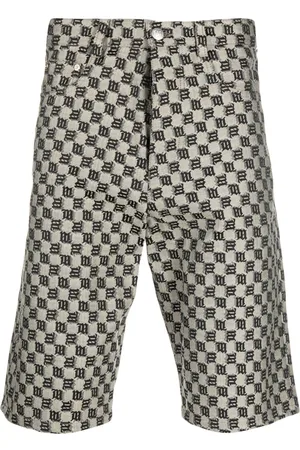MISBHV Monogram-print cotton-blend shorts