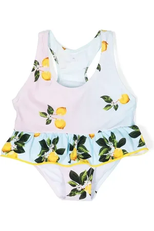 Nessi Byrd Ira lemon-print tankini set