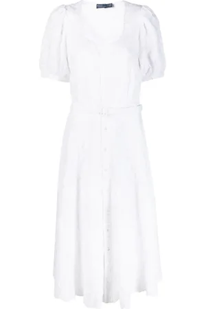 Ralph Lauren Broderie-anglaise belted dress