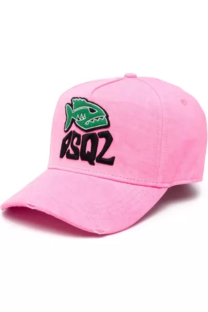 Dsquared2 Men Caps - Logo-embroidered baseball cap - Pink