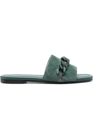 Fabiana Filippi 15mm open-toe suede slides