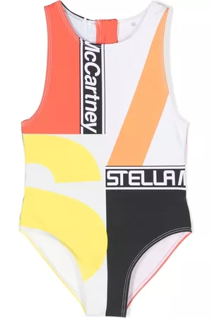 Stella McCartney Logo-print one piece swimsuit - White