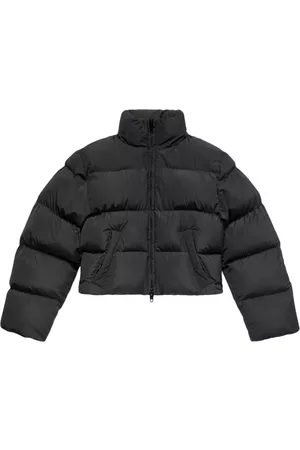 Balenciaga Women Puffer Jackets - Shrunk puffer jacket - Black