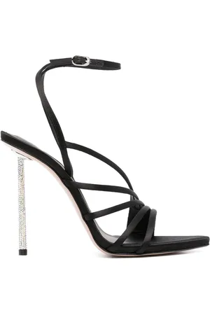 LE SILLA 115mm glittered satin sandals