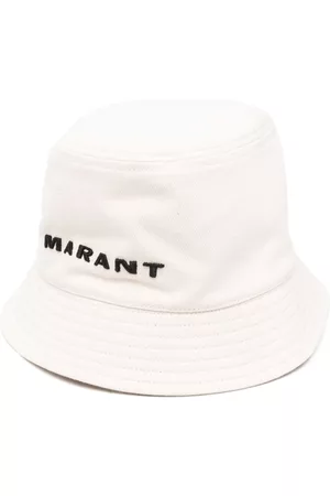 Isabel Marant Logo-embroidered bucket hat - Neutrals