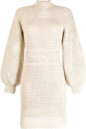 We Are Kindred Adeline crochet knit dress - Neutrals