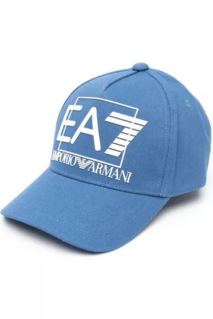 EA7 Men Caps - Embossed-logo baseball cap - Blue