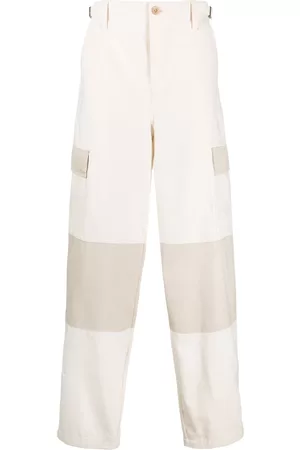 Drôle de Monsieur Men Wide Leg Pants - Wide-leg cotton trousers - Neutrals