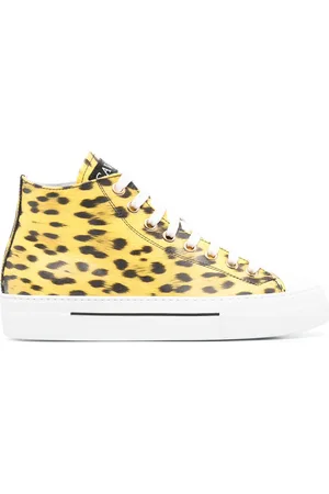 Roberto Cavalli Animal-print hi-top sneakers