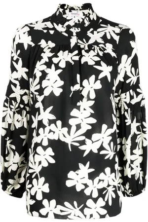 Lemlem Floral-print ruffled blouse