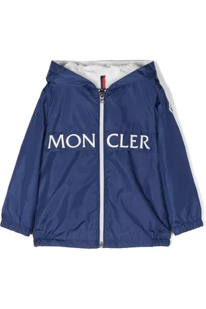 Moncler Logo-print hooded jacket - Blue