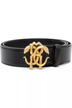 Roberto Cavalli Men Belts - Logo-buckle belt - Black