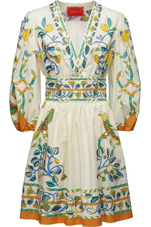 La DoubleJ Floral-print short dress