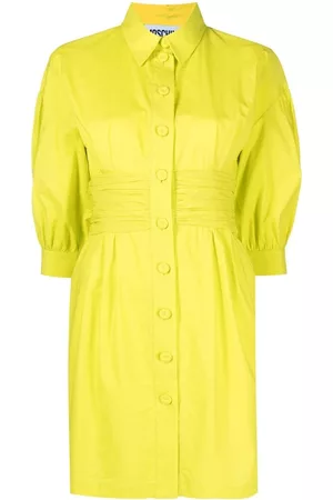Moschino Women Casual Dresses - Ruched-panel shirtdress - Green