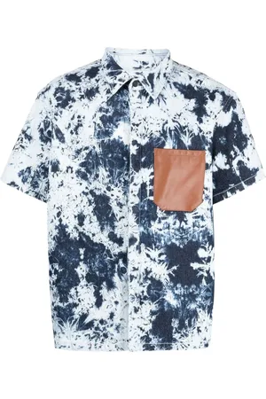 FERRARI Tie-dye patterned shirt