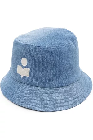 Isabel Marant Logo-embroidered bucket hat - Blue
