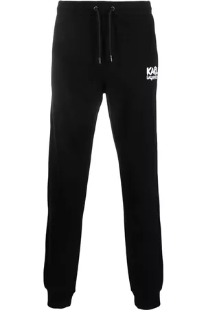 Karl Lagerfeld Men Sweatpants - Logo-print track pants - Black