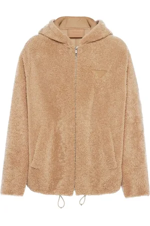 Prada Hooded shearling jacket