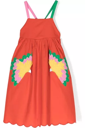 Stella McCartney Girls Casual Dresses - Appliqué-detail empire-line dress - Red