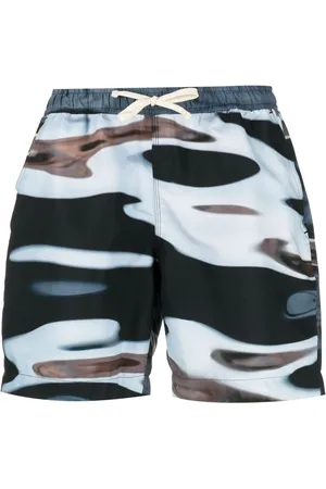 BLUE SKY INN Abstract-print swim shorts