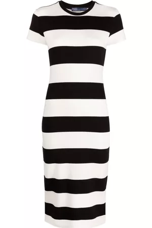 Ralph Lauren Striped T-shirt dress - Black