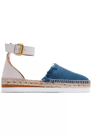 See by Chloé Women Platform Espadrilles - Glyn platform espadrilles - Blue