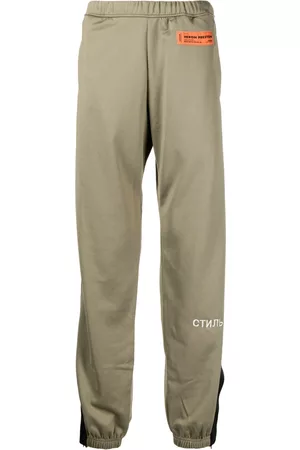 Heron Preston Men Sweatpants - СТИЛЬ-logo track pants - Green