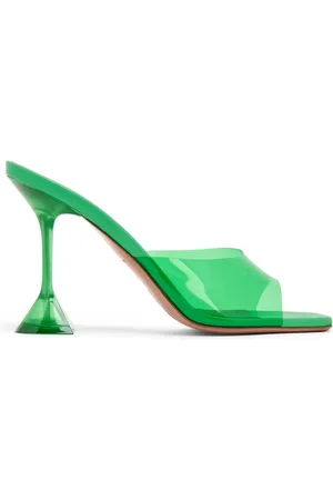 Amina Muaddi Lupita 95mm glass mules