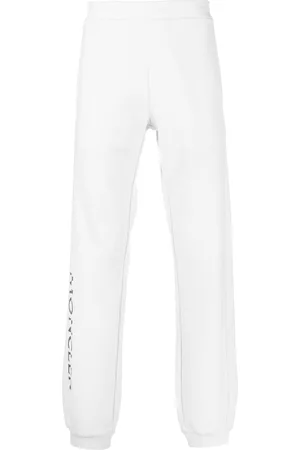 Moncler Men Sweatpants - Logo-print cotton track pant - Grey