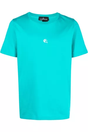 Stone Island Logo-print crew-neck T-shirt - Blue