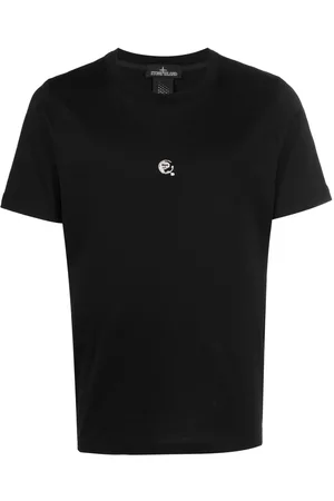Stone Island Logo-print crew-neck T-shirt - Black