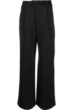 GOOD AMERICAN Concealed-fastening flared trousers - Black