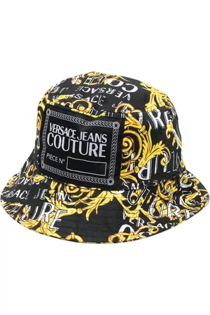 VERSACE Baroque-pattern print bucket hat - Black