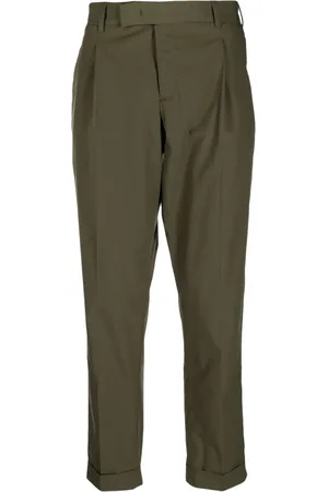 PT Torino Pleat-detail straight-leg trousers