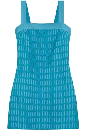 Simkhai Women Party Dresses - Artemis mini shift dress - Blue