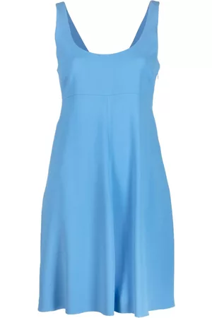 Emporio Armani U-neck sleeveless short dress - Blue